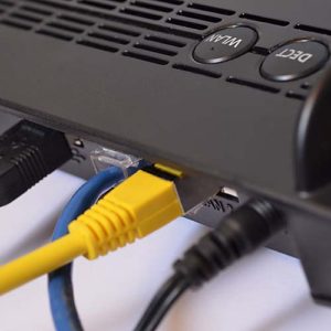 Router-Konfiguration und -Verkabelung, kein typischer IT-Service, aber trotzdem häufig angefragt